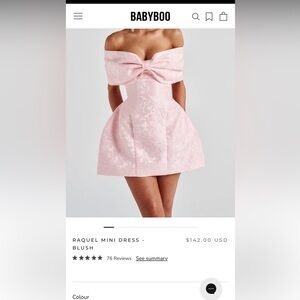 Babyboo Blush Raquel Mini Dress